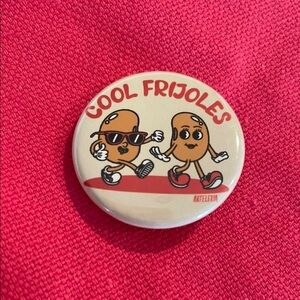 Artelexia COOL FRIJOLES pin-back button